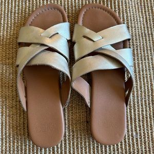 Gold Franco Sarto Slides